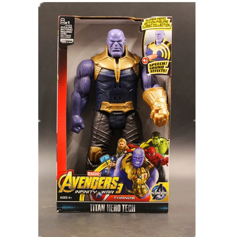 30 см Мстители Marvel Железный человек Халк Капитан Америка Тор танос Бэтмен Человек