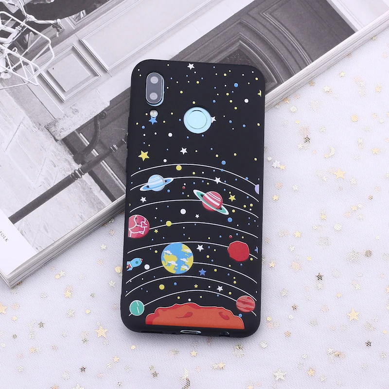 Силиконовый чехол для телефона Xiaomi mi Red mi Note 5 6 7 8 9 lite Pro Plus Space Moon Astronaut Stars Candy - Цвет: 2