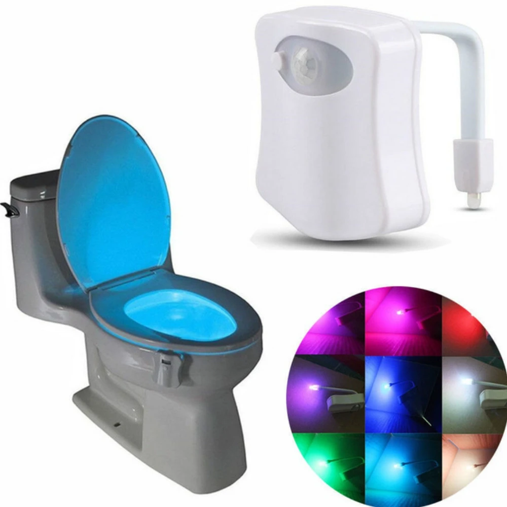 New Bathroom Seat Light Lamp LED Hanging Sensor Toilet Light LED Lamp