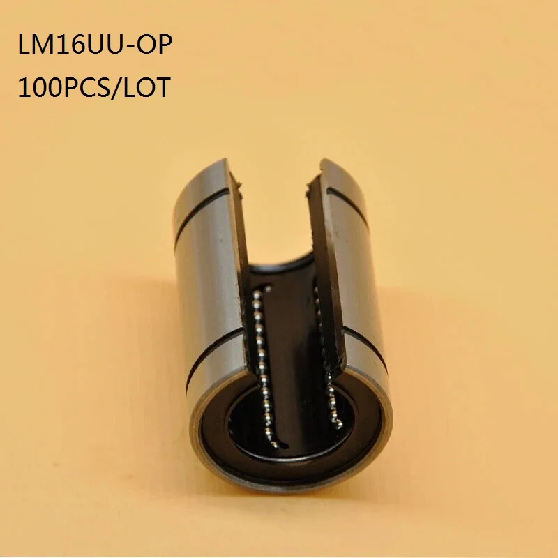 

100pcs/lot LM16UU-OP LM16UUOP LM16-OP 16mm Linear ball bearings cnc parts