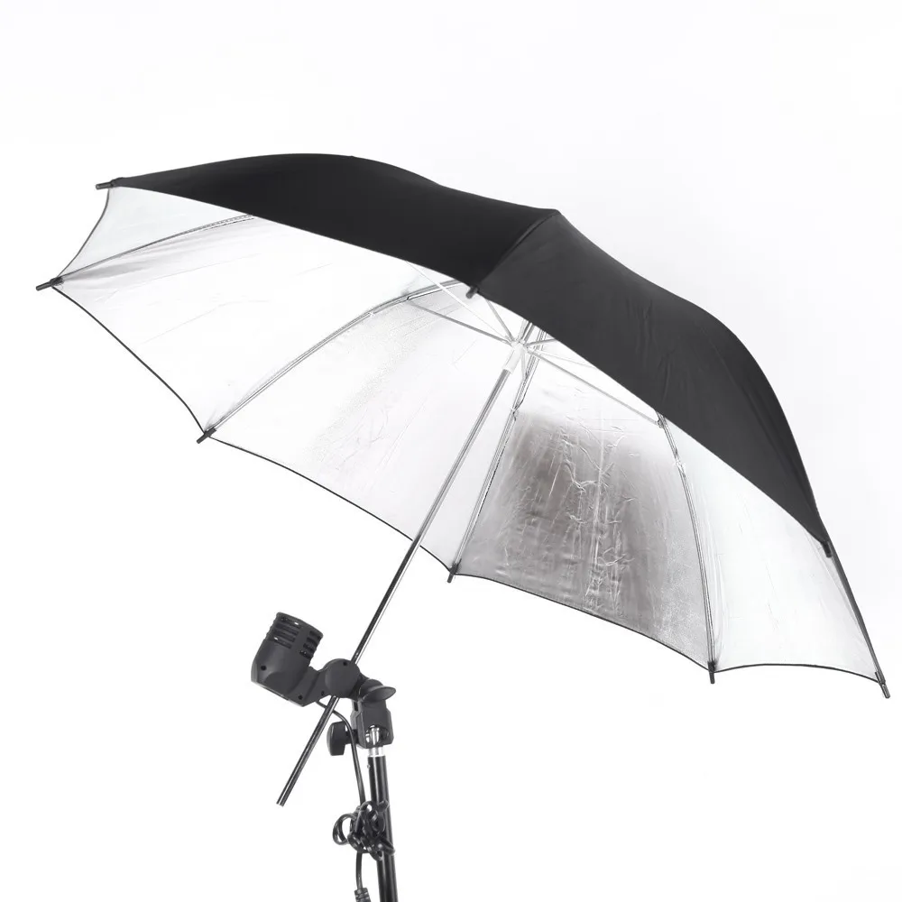 

Photography Accessories Reflector Umbrella 33"/ 83cm Photo Studio Flash Light Reflective Black Sliver Umbrella