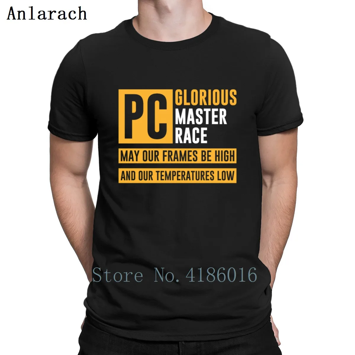 Pcmr компьютерная игровая футболка Master Race Вязаная с круглым вырезом отличные