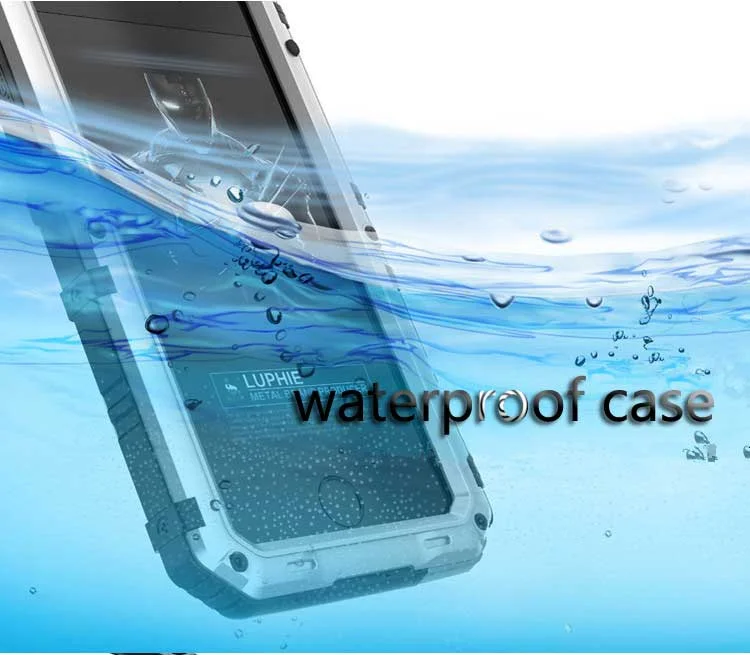 3 Proofings Armor Case Waterproof  For iphone X 8 Metal Aluminum Dirt Shock IP5 Case For iPhone 6 6s 7 8 Plus Heavy Rugged Cover (11)