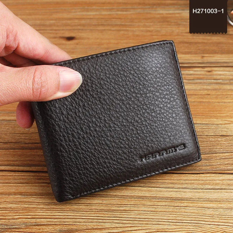 2017 genuine leather men's purse Harrm's brand men wallets, cowhide