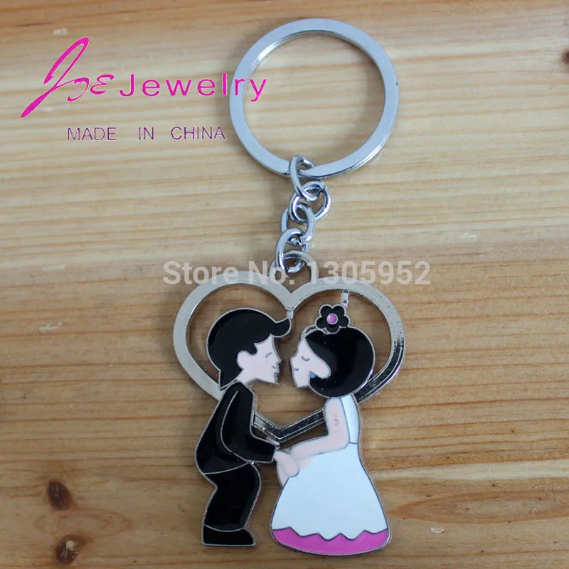 Брелок для ключей Just Merried брелок пар с сердечком подарок на свадьбу годовщину
