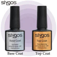 SLYGOS, 10 мл, портативный Гель-лак для ногтей, верхнее Базовое покрытие, длительное впитывание, базовый гель для ногтей, матовое покрытие, УФ-Гель-лак для маникюра