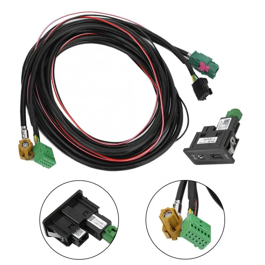 

Upgrade MIB Phone Mapping Carplay USB AUX Switch + Harness for Golf 7 for Jialv for Lingdu 5G0035222E car accessories