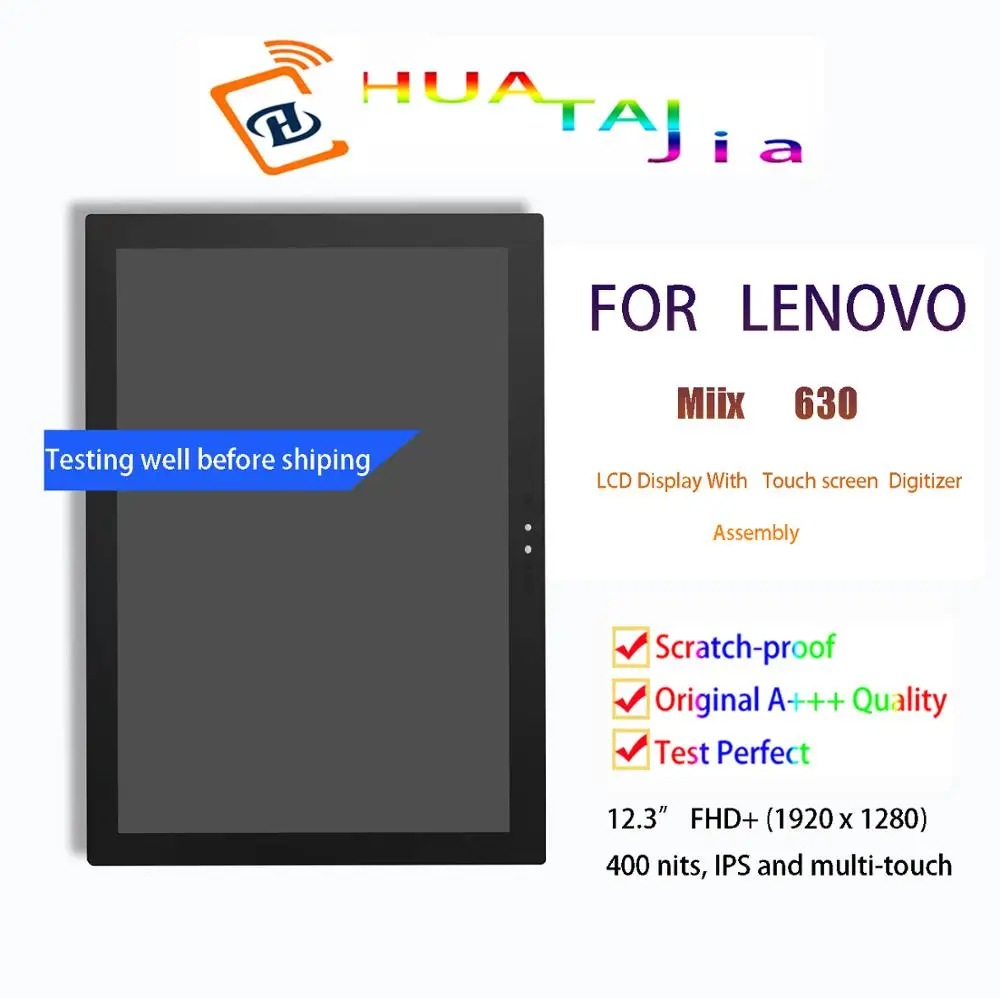 12 3 &quotОригинальный Новый ЖК-дисплей для Lenovo Miix 630 Miix630 сенсорный экран дигитайзер