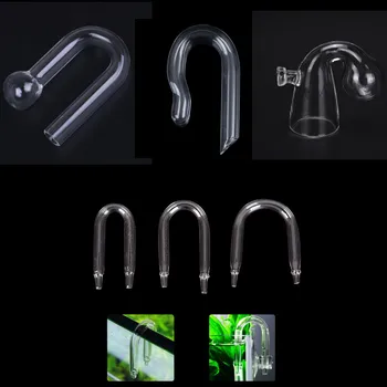 

Durable U Shaped Glass Tube Aquarium CO2 Diffuser Check Valve Fish Tank Tube
