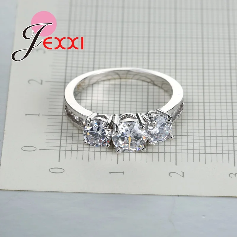 Женское кольцо из серебра 925 пробы с прозрачными кристаллами|sterling silver wedding band|wedding