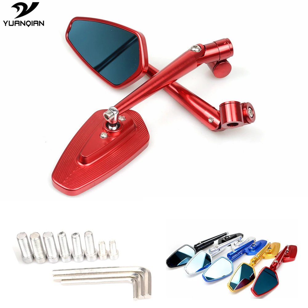 

Universal Side Mirror Motorcycle mirror Scooter Rearview bar end For Hon