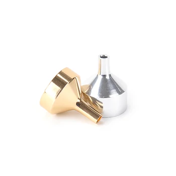 

10Pcs/lot Small Aluminum Metal Perfume Funnels Mini Funnel For Perfume Transfer Diffuser Bottle Mini Liquid Oil Filling Lab