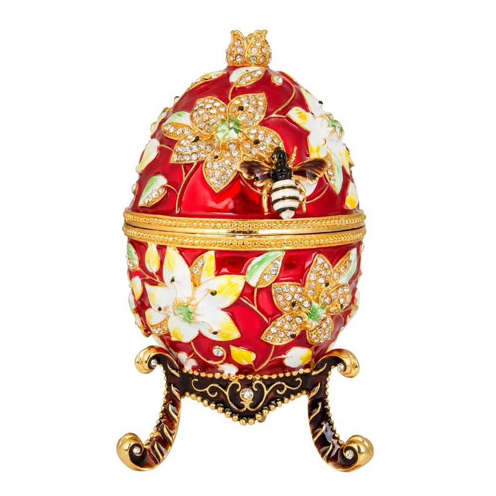 Бренд FLETCHER металлический материал красивое яркое цветное яйцо Faberge для украшения