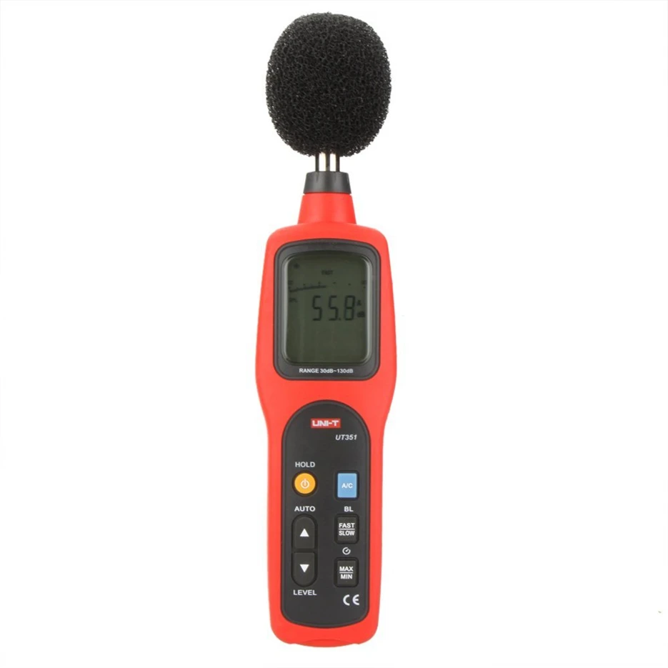 

UNI-T digital display decibel sound level meter noise db meter measuring 30 To 130dB noise meter UT351