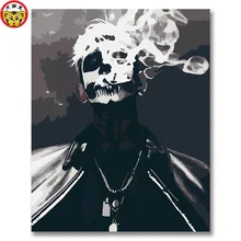 Dark Death Inspiration Inimitable Creation Diy Цифровая живопись маслом по номерам Рисование ручная роспись Картина Декор стены картины