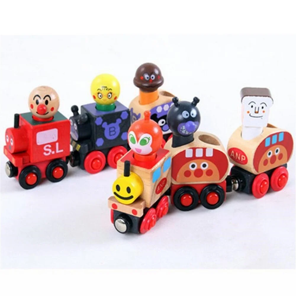 

Wooden Montessori Anpanman Magnetic Train 6PCS/set Kids Toys For Children Oyuncak Speelgoed Brinquedos Menina Brinquedo Juguet53