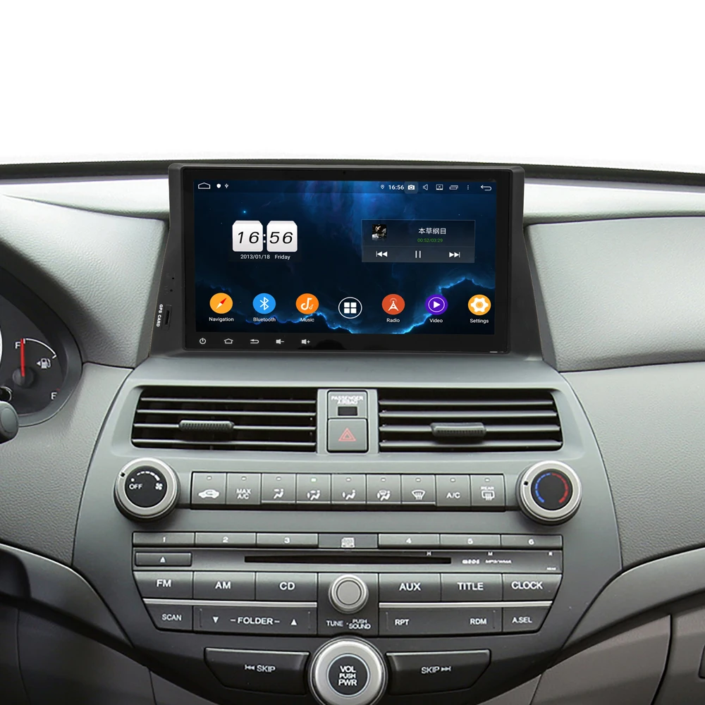 Owtosin Автомобильный Радио Видео мультимедийный плеер навигация gps Android 9,0 для Honda Accord 8 2007-2012 автомобиль 4 Гб ram
