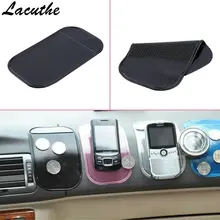4 шт. автомобильный Противоскользящий коврик черный силикатный гель волшебный липкий приборная панель для автомобиля Противоскользящий коврик для сотовых телефонов, солнцезащитные очки, MP3-плееры и т. д