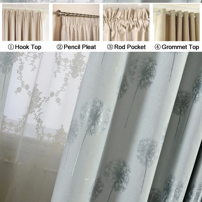 Высококачественный кофейный/Серый Одуванчик, жаккардовые Искусственные льняные шторы для спальни, оконные шторы, ткань для гостиной