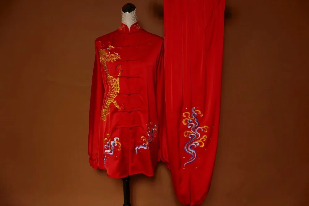 Wushu taichi одежда тайцзи changquan Униформа боевые искусства соревнования вышитые
