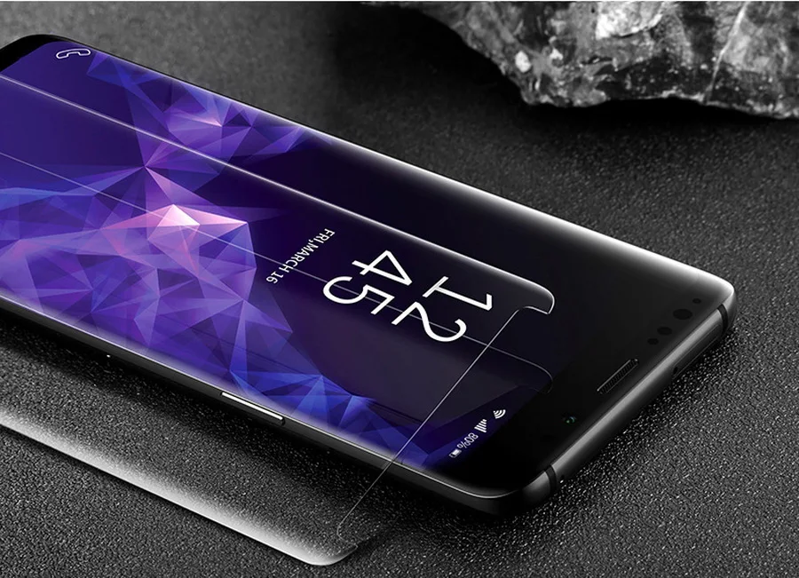 50 шт УФ закаленное Стекло для samsung Note 9 8 S9 S8 S7 край 5D полный жидкий клей Экран протектор для Galaxy Note 8 S8 S9 плюс