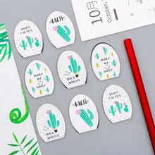 4 шт./упак. милый металлические закладки kawaii кактус завод Магнитные Закладки для школы офисные канцтовары оптом