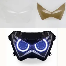 Brown Front Headlight Lens Cover Protector Guard for 2013-2015 Kawasaki Z800 Z300 Z250 motorcycle headlight front headlamp light fits 2013 2014 for kawasaki z800 z250 dedicated