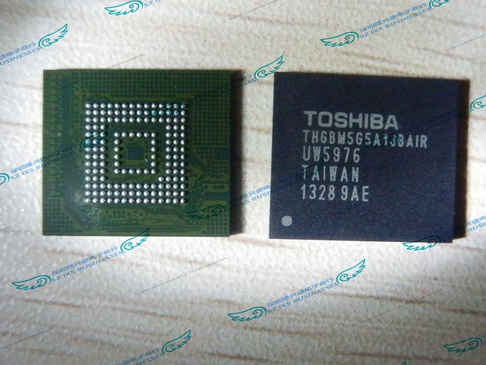 

2PCS/LOT THGBM5G5A1JBAIR 153VFBGA MLC NAND Flash Serial e-MMC 3.3V 32G-bit