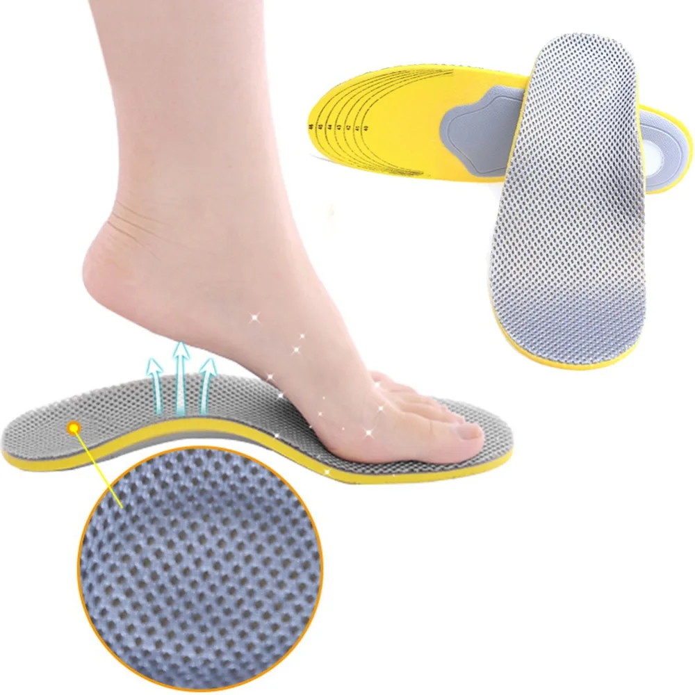 1 Pair Breathable Sneaker Insoles Pad EVA Foam Orthopedic Shoes Insoles