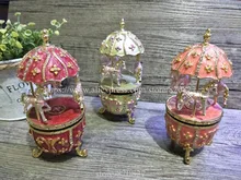 New Vintage Egg Shaped font b Music b font font b Box b font Faberge Style