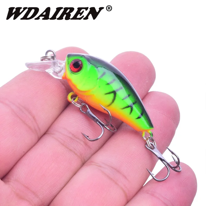 1 قطع توبواتر Crankbait الصيد إغراء 48 ملليمتر 3.8 جرام الاصطناعي الصلب الطعم Wobblers باس البلم الكارب السحر الصيد اكسسوارات معالجة