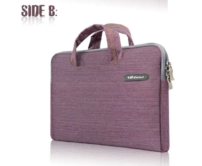 Модная качественная НОВАЯ тонкая сумка для ноутбука, сумка для компьютера, чехол для ноутбука, Мужской Женский деловой портфель, дорожная сумка - Цвет: purple