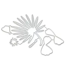 Carbon Steel Flower Leaf Pattern Cutting Die Embossing Stencil Mold For DIY Paper Art Handcraft Scrapbook Card Decoration Tool diy santa pattern carbon steel cutting die