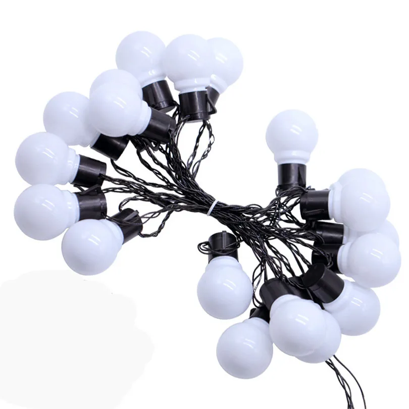 20 LED globo bola del partido luz de la secuencia luce Navidad al aire libre luces colgantes conectable hadas luz de la boda guirnalda colgante Decoración 20 LED globo bola del partido luz de la secuencia luce Navidad al aire libre luces colgantes conectable hadas luz de la boda guirnalda colgante Decoración