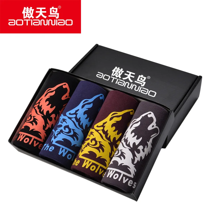 Men Boxer Shorts Modal Underwear Male Boxers Cotton Men's Underwear Modal Shorts Breathable Underwear BLACK BLUE GRAY L - 3XL