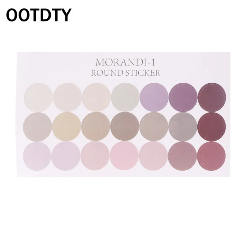

OOTDTY 1 Sheet 23mm Round Dot Label Self Adhesive Sealing Sticker Scrapbooking Diary Decor Office School Suppliers Crafts