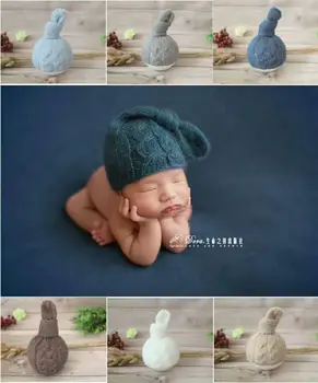 

Knit Newborn Baby Knot bonnet Baby Girl Hat Crochet Newborn Boy Hat Photography Props Infant Bonnet Pattern Newborn Shower Gift