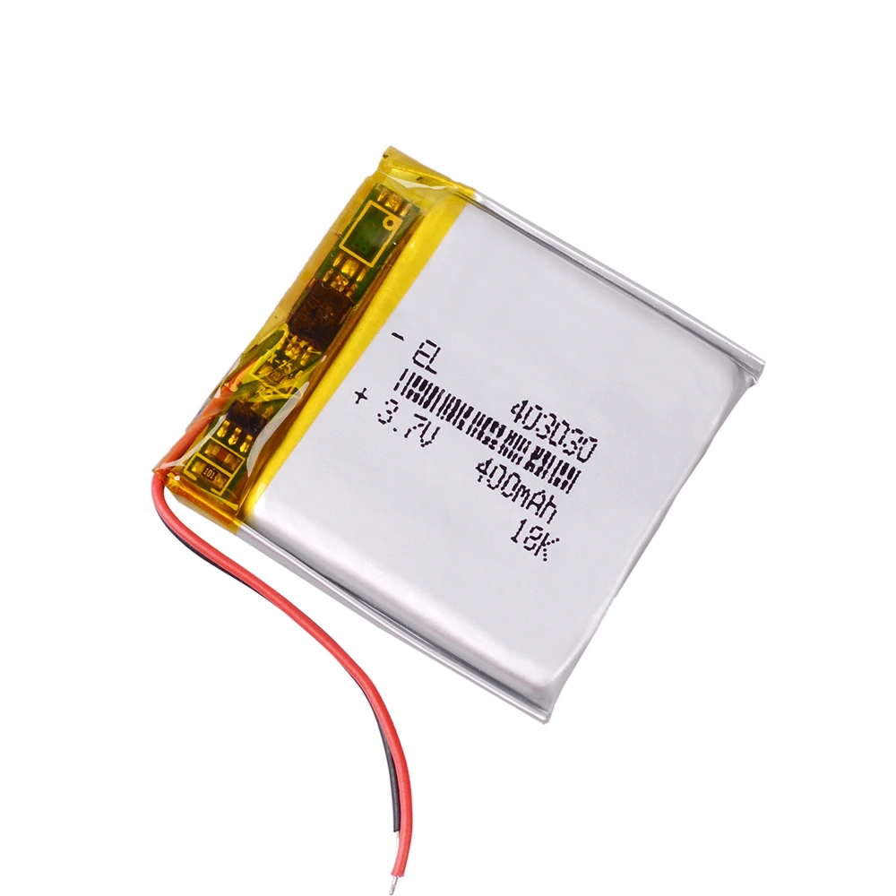 

403030 3.7V 400mAh Rechargeable li-Polymer Battery For DVR GPS PSP PDA MP3 MP4 bluetooth headset smart phone 043030 332832