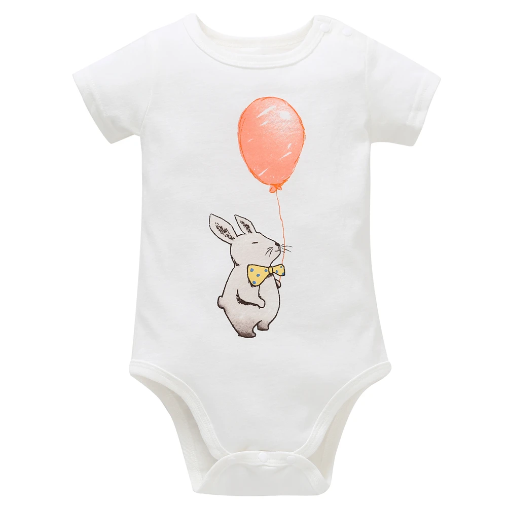 Cotton White Baby Bodysuit Girl Clothing Summer Cute Cartoon Infant Body Clothes For Toddlers Short Sleeve Newborn Boy Jumpsuits (1)