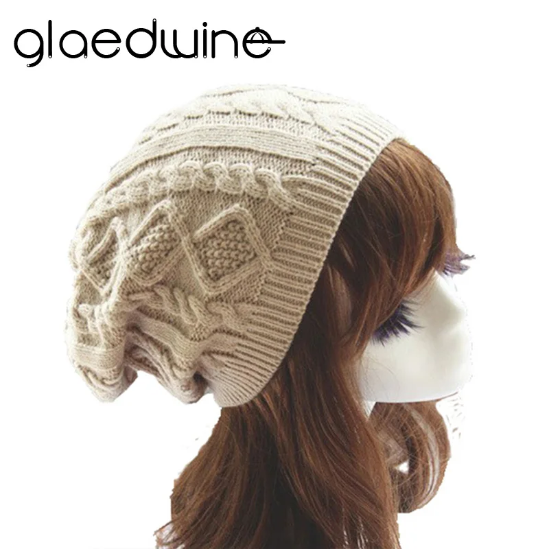 

Glaedwine Womens Fall Fashion Hats Twist Pattern Beanies Winter Gorros for Female Knitted Warm Skullies Touca Chapeu Feminino