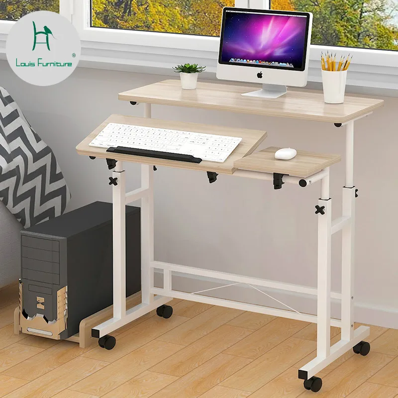 

Louis Fashion Computer Tables Lifting Simple Bedside Mobile Multi-function Learning