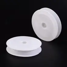 10pcs White Plastic Empty Spools for Wire Thread Bobbins Jewelry Tools, 83x16mm