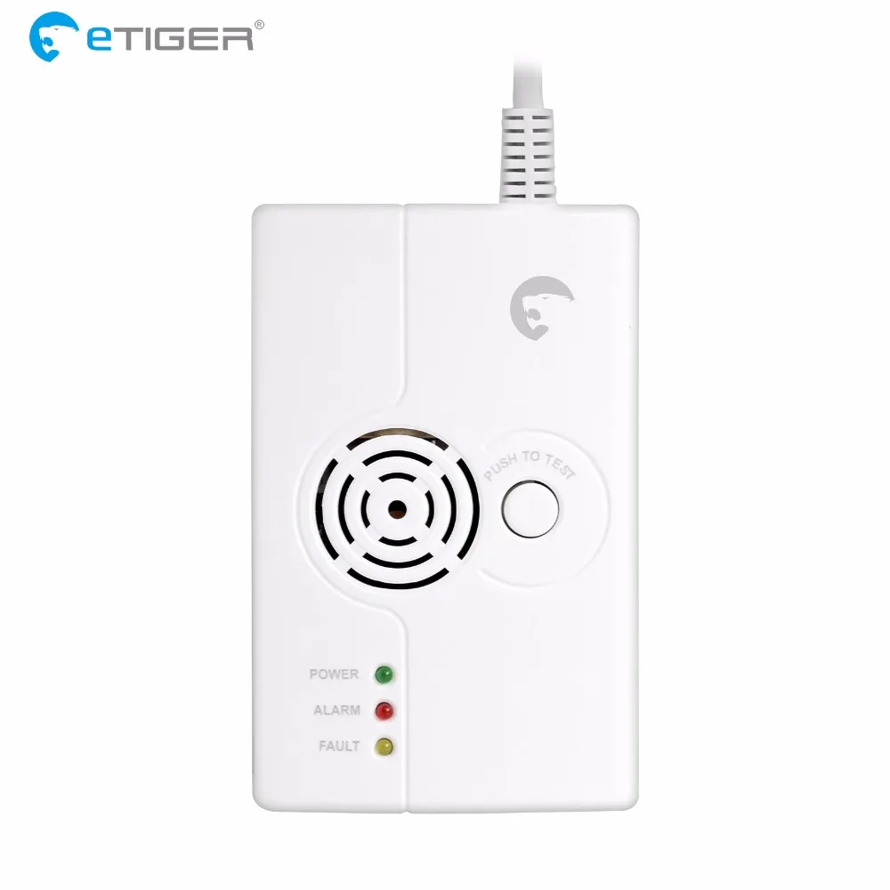 eTiger 433 MHZ Wireless ES D6A Gas Detector Independent Or work For