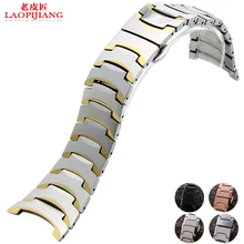 Часы с альтернативой rado 6027 нержавеющая сталь браслет ремешок для часов с Бабочкой Пряжка и аксессуары ремешок для мужчин и женщин