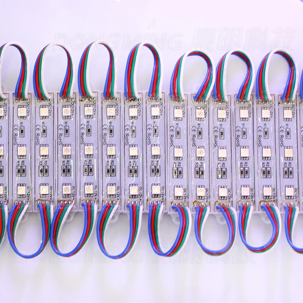 1500 шт./лот светодиодная буква 3LED 5050SMD водонепроницаемый светодиодный модуль IP65