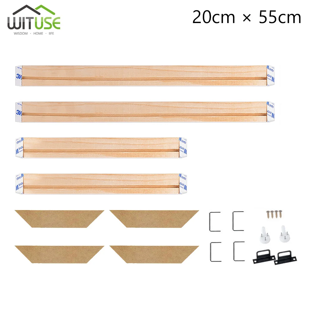 Профессиональный Растяжитель бар холст Рамка комплект для масляной живописи галерея стены искусства сосны - Цвет: 20x55cm