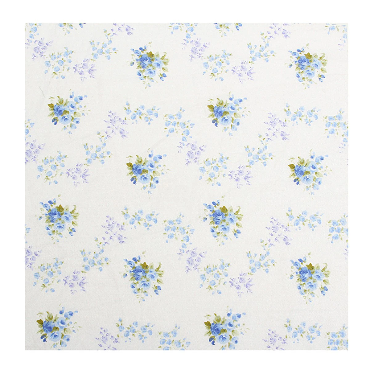 JX-LCLYL 7pcs 25*25cm Florals Sew Cotton Fabric Fat Quarters Gingham Quilt DIY HandCraft