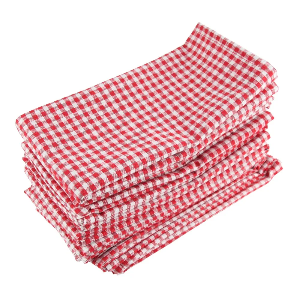 

43 x 43cm cloth Napkins Set of 12pcs cotton linen heat insulation mat dining table mat children table Napkin fabric placemats