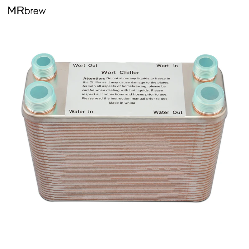 60PlateHeatExchangerBeerWortChillerCooler304StainlessSteel1