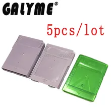5 шт./партия,, серый прозрачный зеленый цвет, чехол для игровой карты для Gameboy, цветной GBO DMG GBAdvance SP, игровой картридж, корпус коробки
